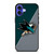 SAN JOSE SHARKS NHL HOCKEY LOGO iPhone 16 Case Cover