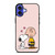SNOOPY CHARLIE BROWN LOVE iPhone 16 Case Cover