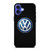 VW VOLKSWAGEN CARBON FIBER iPhone 16 Case Cover