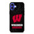 WISCONSIN BADGERS UNIVERSITY FOOTBALL iPhone 16 Case Cover