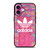 ADIDAS LOGO PINK WALL iPhone 16 Plus Case Cover