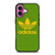 ADIDAS LOGO YELLOW GREEN iPhone 16 Plus Case Cover