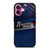 ATLANTA BRAVES MLB LOGO iPhone 16 Plus Case Cover