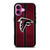 ATLANTA FALCONS NFL METAL STRIPE iPhone 16 Plus Case Cover