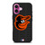 BALTIMORE ORIOLES BASEBALL BLACK iPhone 16 Plus Case Cover