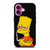 BART SIMPSONS WEEDS CIGARATTE iPhone 16 Plus Case Cover