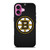 BOSTON BRUINS HOCKEY NHL LOGO iPhone 16 Plus Case Cover