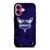 CHARLOTTE HORNETS BASKETBALL NBA FIRE iPhone 16 Plus Case Cover