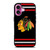 CHICAGO BLACKHAWKS HOCKEY TEAM LOGO ICON iPhone 16 Plus Case Cover