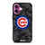 CHICAGO CUBS BASEBALL BLACK CAMO iPhone 16 Plus Case Cover
