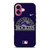 COLORADO ROCKIES MLB BASEBALL NIKE iPhone 16 Plus Case Cover