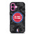 DETROIT PISTONS BLACK CAMO iPhone 16 Plus Case Cover