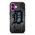 DETROIT TIGERS BASEBALL MLB WOOD LOGO iPhone 16 Plus Case Cover