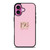 DOLCE AND GABBANA PINK LOGO iPhone 16 Plus Case Cover