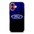 FORD CAR BLUE LOGO iPhone 16 Plus Case Cover
