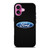 FORD CARBON FIBER iPhone 16 Plus Case Cover