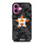 HOUSTON ASTROS BASEBALL BLACK CAMO iPhone 16 Plus Case Cover