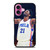 JOEL EMBIID PHILADELPHIA SIXERS iPhone 16 Plus Case Cover