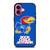 KANSAS JAYHAWKS ROCK CHALK iPhone 16 Plus Case Cover