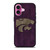 KANSAS STATE WILDCATS FOOTBALL LOGO iPhone 16 Plus Case Cover