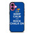 KEEP CALM AND ROCK CHALK KANSAS JAYHAWKS iPhone 16 Plus Case Cover