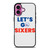 LETS GO PHILADELPHIA 76ERS NBA BASKETBALL iPhone 16 Plus Case Cover