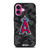 LOS ANGELES ANGELS BASEBALL BLACK CAMO iPhone 16 Plus Case Cover
