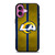 LOS ANGELES RAMS NFL METAL STRIPE iPhone 16 Plus Case Cover