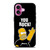METALLICA ROCK HOMER SIMPSONS iPhone 16 Plus Case Cover
