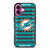 MIAMI DOLPHINS FOOTBALL FIELD iPhone 16 Plus Case Cover