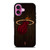 MIAMI HEAT BASKETBALL COURT NBA iPhone 16 Plus Case Cover