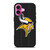 MINNESOTA VIKINGS FOOTBALL TEXT iPhone 16 Plus Case Cover