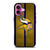 MINNESOTA VIKINGS NFL METAL STRIPE iPhone 16 Plus Case Cover