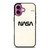 NASA LOGO WHITEI CON iPhone 16 Plus Case Cover