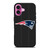 NEW ENGLAND PATRIOTS FOOTBALL TEXT iPhone 16 Plus Case Cover