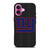 NEW YORK GIANTS FOOTBALL TEXT iPhone 16 Plus Case Cover