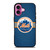 NEW YORK METS MLB BASEBALL LOGO iPhone 16 Plus Case Cover