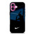 NIKE TENNIS ROGER FEDERER SILHOUETTE iPhone 16 Plus Case Cover