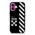 OFF WHITE USA STRIPE iPhone 16 Plus Case Cover