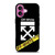 OFF WHITE YELLOW LABEL iPhone 16 Plus Case Cover OFF WHITE YELLOW LABEL iPhone 16 Plus Case Cover