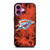 OKLAHOMA CITY THUNDERS BASKETBALL NBA FIRE iPhone 16 Plus Case Cover