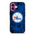 PHILADELPHIA 76ERS BASKETBALL NBA FIRE iPhone 16 Plus Case Cover