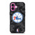 PHILADELPHIA 76ERS BLACK CAMO iPhone 16 Plus Case Cover