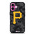 PITTSBURGH PIRATES BASEBALL BLACK CAMO iPhone 16 Plus Case Cover
