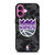 SACRAMENTO KINGS BLACK CAMO iPhone 16 Plus Case Cover