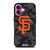 SAN FRANCISCO GIANTS BASEBALL BLACK CAMO iPhone 16 Plus Case Cover