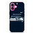 SEATTLE SEAHAWKS NFL FOOTBALL NIKE iPhone 16 Plus Case Cover SEATTLE SEAHAWKS NFL FOOTBALL NIKE iPhone 16 Plus Case Cover