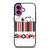 SNOOPY THE PEANUTS CARTOON BARCODE iPhone 16 Plus Case Cover