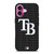 TAMPA BAY RAYS BASEBALL BLACK iPhone 16 Plus Case Cover