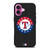 TEXAS RANGERS BASEBALL BLACK iPhone 16 Plus Case Cover TEXAS RANGERS BASEBALL BLACK iPhone 16 Plus Case Cover